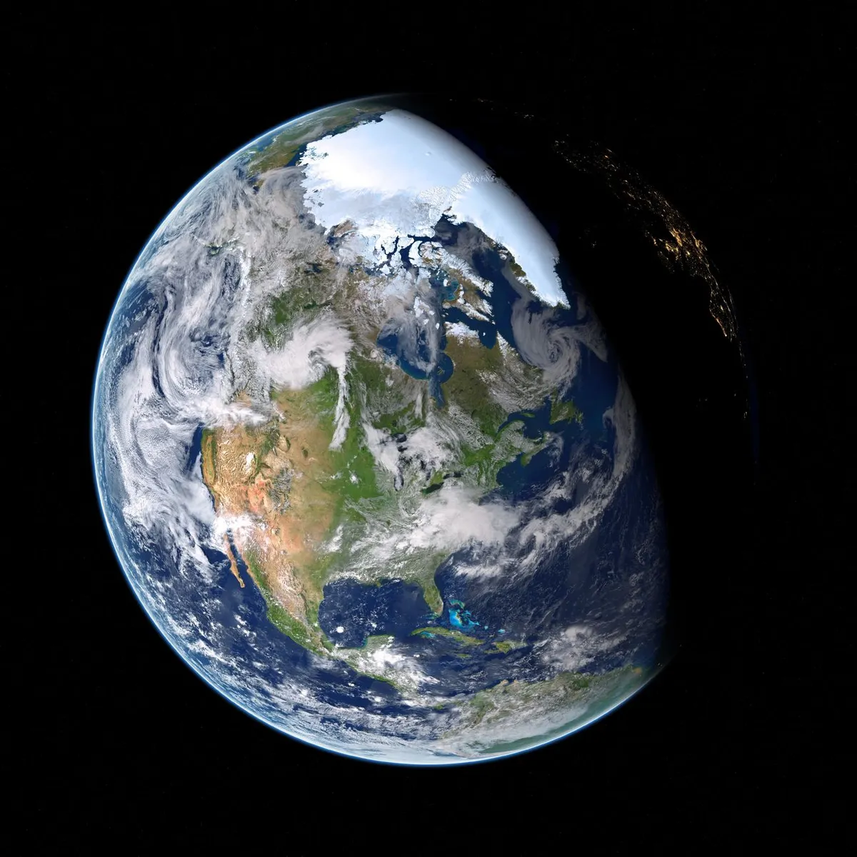 The curvature of Earth from the edge of space
