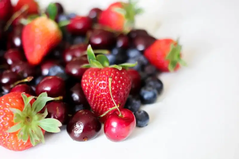 Fresh vibrant berries rich in antioxidants