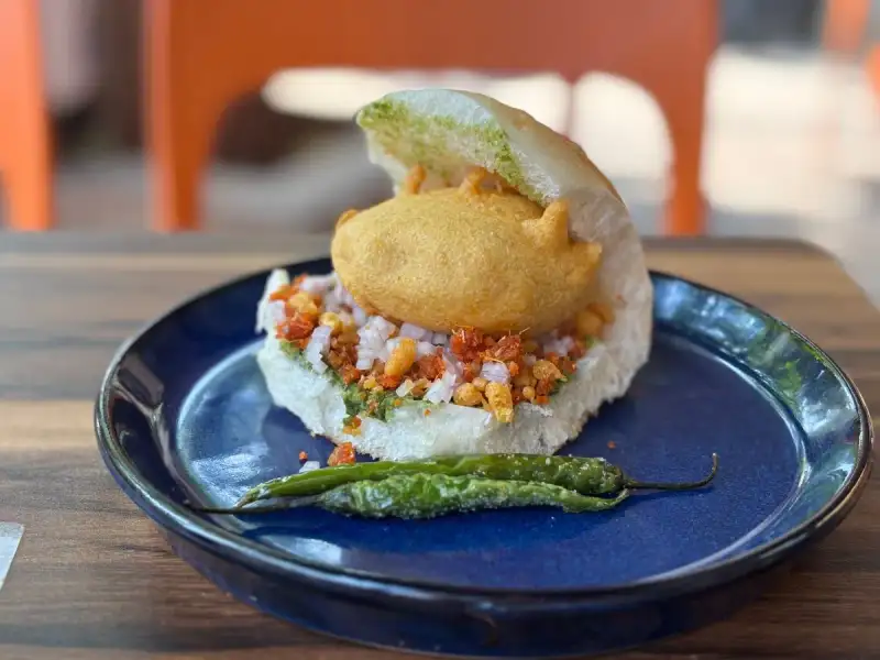 Vada Pav being prepared