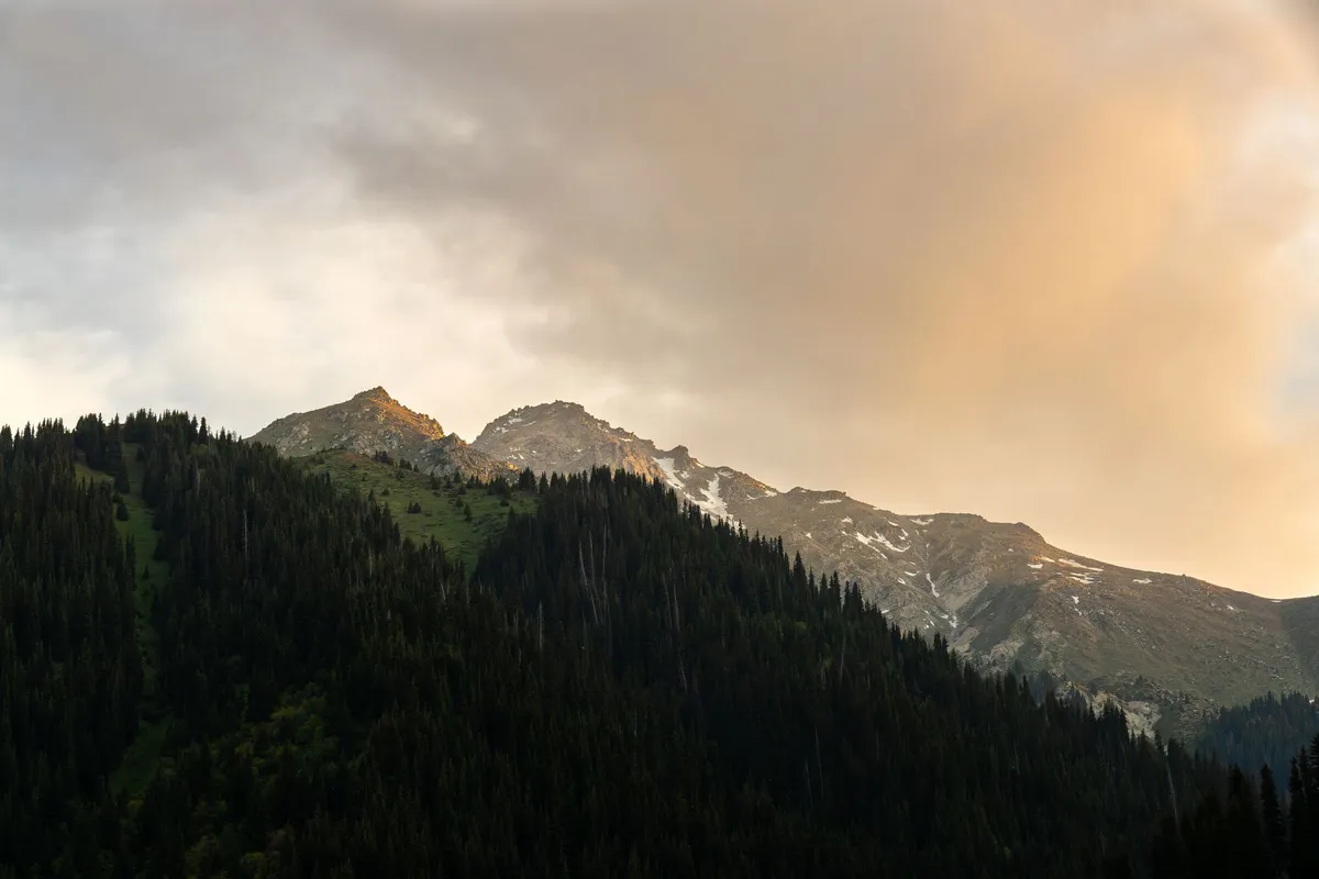 Mountain landscape in Kyrgyzstan