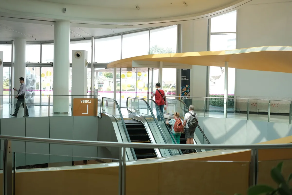 Sustainable geotourism visitor center in a geopark