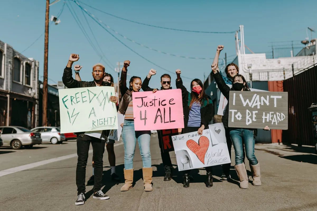 1970s teen protest poster