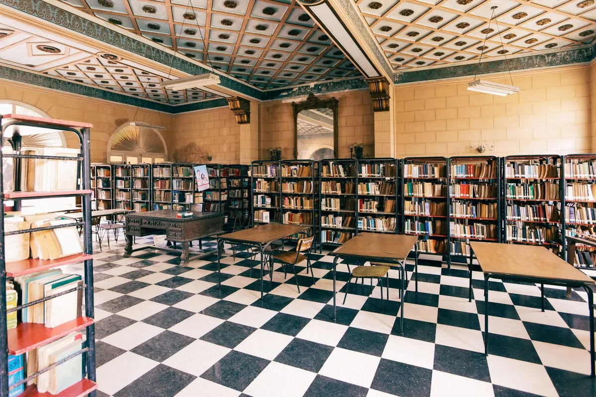 Desolate library
